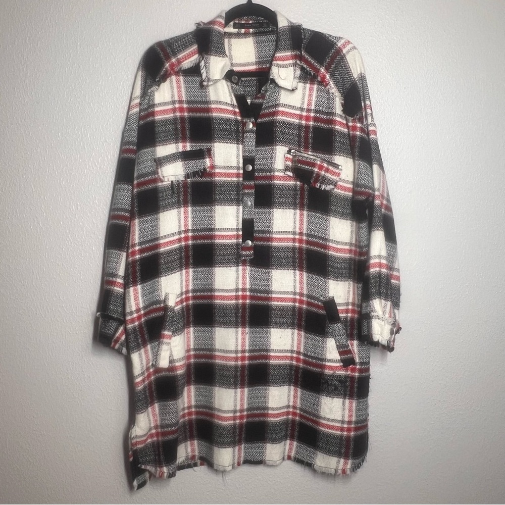 Zara Black and White Plaid Mini Dress - Picture 12 of 12